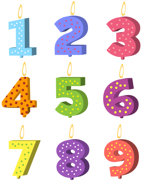 This png image - Birthday Candles Set PNG Clip Art Image, is available for free download