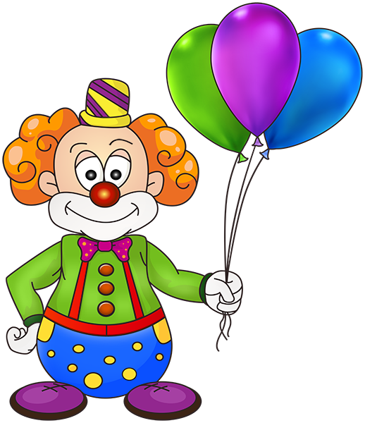 This png image - Birthday Clown with Balloons PNG Clipart, is available for free download