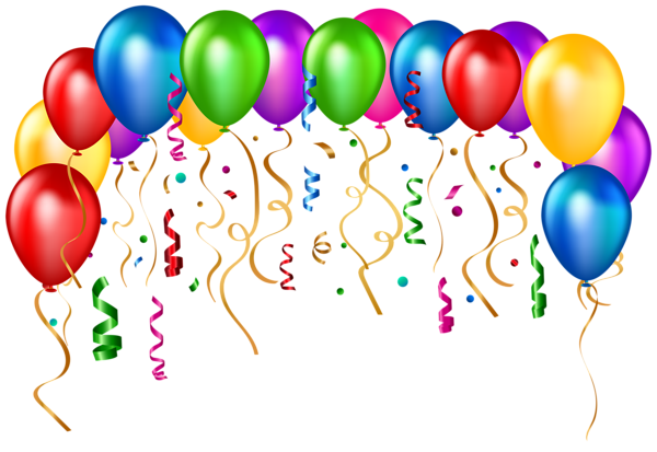 This png image - Birthday Party Balloons Transparent PNG Clip Art Image, is available for free download
