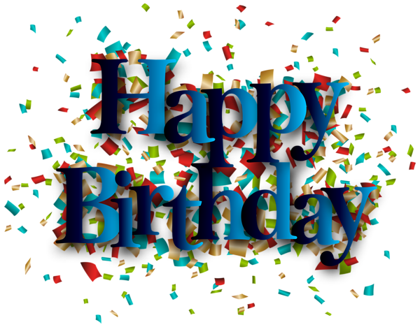 This png image - Blue Happy Birthday PNG Clip Art Image, is available for free download