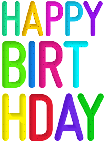 This png image - Colorful Happy Birthday Text PNG Image, is available for free download