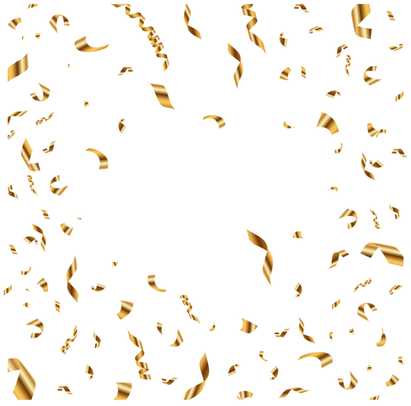 This png image - Confetti Gold Transparent Clip Art PNG Image, is available for free download