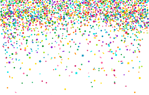 transparent confetti