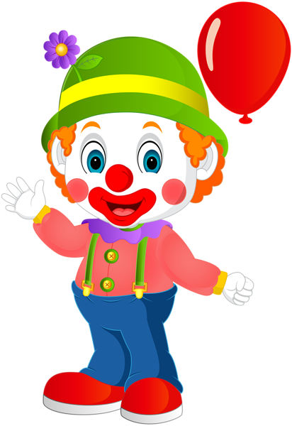 This png image - Cute Clown Transparent PNG Clip Art Image, is available for free download