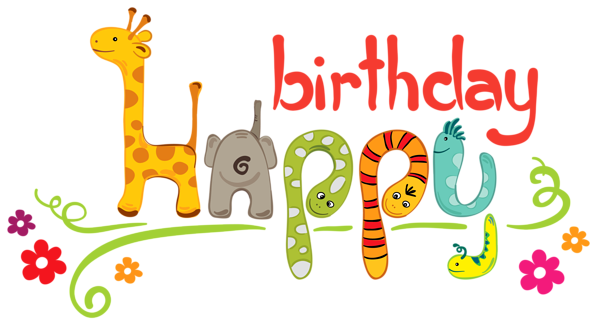 This png image - Cute Happy Birthday Kids PNG Clipart, is available for free download