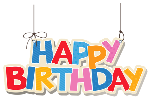 This png image - Hanging Colorful Happy Birthday PNG Clipart Picture, is available for free download