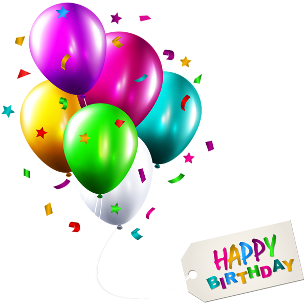 This png image - Happy Birthday Balloons PNG Clip Art Image, is available for free download