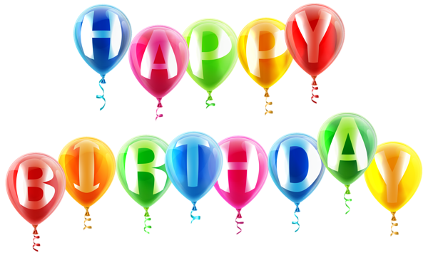 This png image - Happy Birthday Balloons PNG Clipart Image, is available for free download