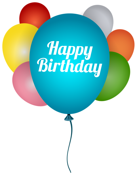 This png image - Happy Birthday Balloons Transparent PNG Clip Art Image, is available for free download