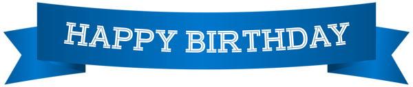 This png image - Happy Birthday Banner Blue PNG Clip Art Image, is available for free download