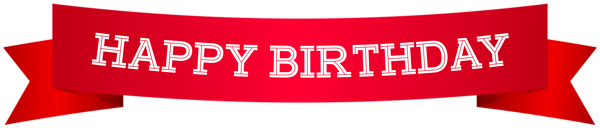 This png image - Happy Birthday Banner Red PNG Clip Art Image, is available for free download