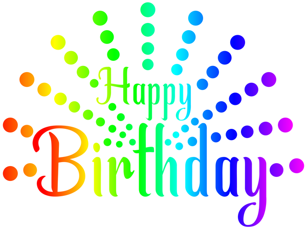 This png image - Happy Birthday Colorful PNG Clip Art, is available for free download