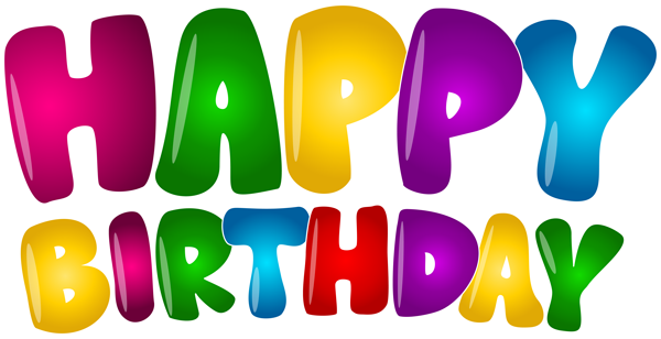 This png image - Happy Birthday Colorful Text PNG Clip Art, is available for free download