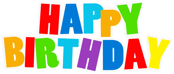This png image - Happy Birthday Multicolor Text PNG Clip Art, is available for free download