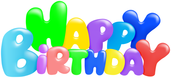 This png image - Happy Birthday PNG Colorful Clipart, is available for free download