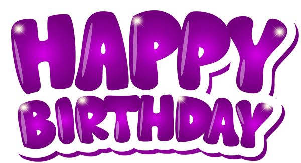 This png image - Happy Birthday Purple Clip Art PNG Image, is available for free download
