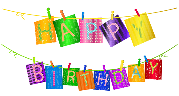 This png image - Happy Birthday Streamer PNG Clip Art Image, is available for free download
