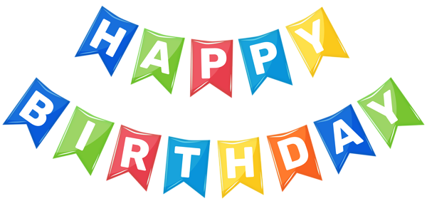 This png image - Happy Birthday Streamer PNG Clipart, is available for free download