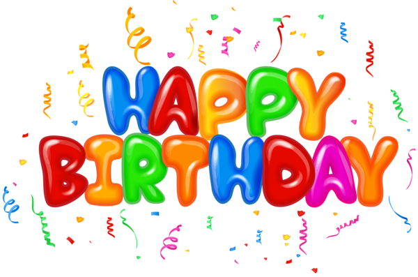 This png image - Happy Birthday Text Decor PNG Clip Art Image, is available for free download