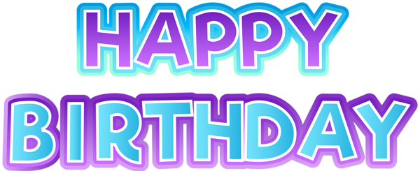 This png image - Happy Birthday Text Decor PNG Clipart, is available for free download