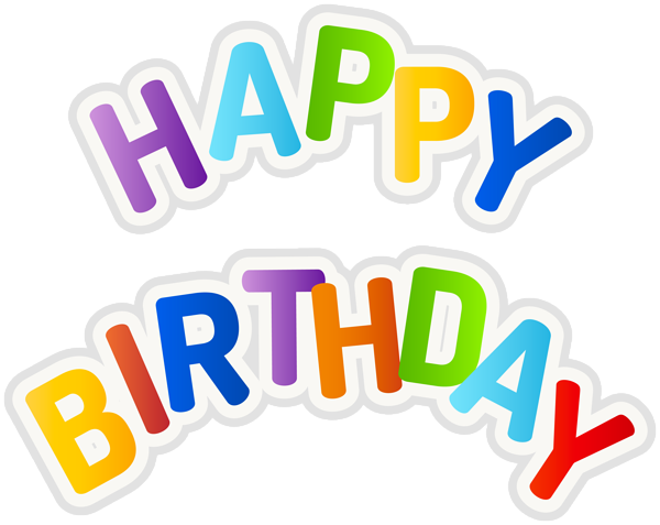 This png image - Happy Birthday Text PNG Clipart, is available for free download