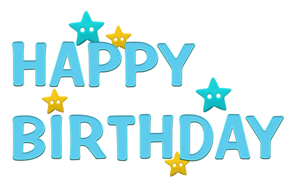 This png image - Happy Birthday Transparent Blue PNG Picture, is available for free download