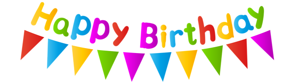 Happy Birthday with Streamer PNG Clip Art Image | Gallery Yopriceville ...