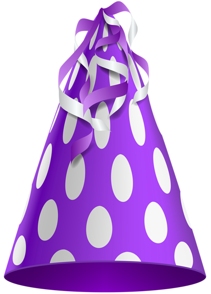 This png image - Party Hat Purple Transparent Clip Art, is available for free download