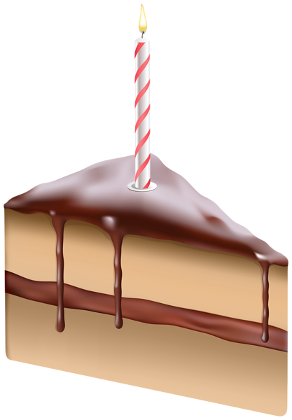 This png image - Piece of Cake with Candle PNG Clipart, is available for free download