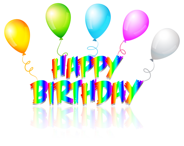 This png image - Rainbow Happy Birthday Text Transparent PNG Clip Art Image, is available for free download