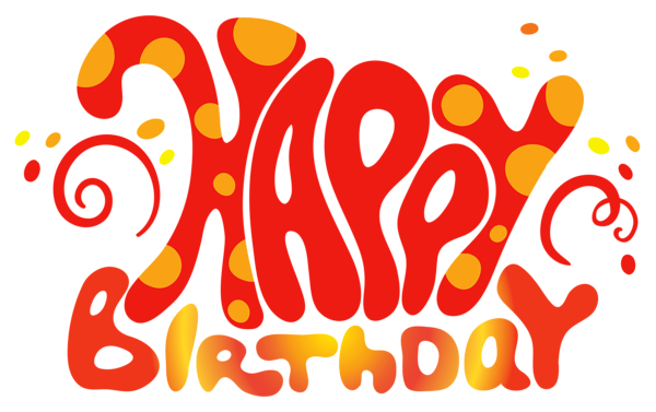 This png image - Red Cute Happy Birthday Text PNG Clipart, is available for free download
