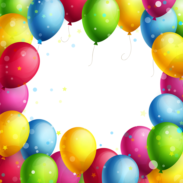 This png image - Transparent Balloons Frame PNG Clipart, is available for free download