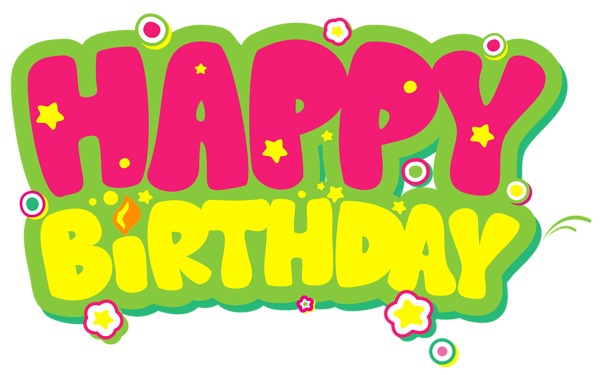 This png image - Yellow and Pink Happy Birthday PNG Clipart Picture, is available for free download