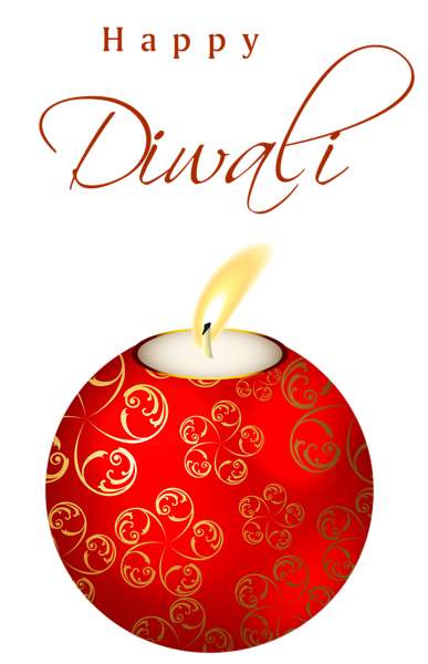 This png image - Beautiful Red Happy Diwali Candle PNG Clipart Image, is available for free download