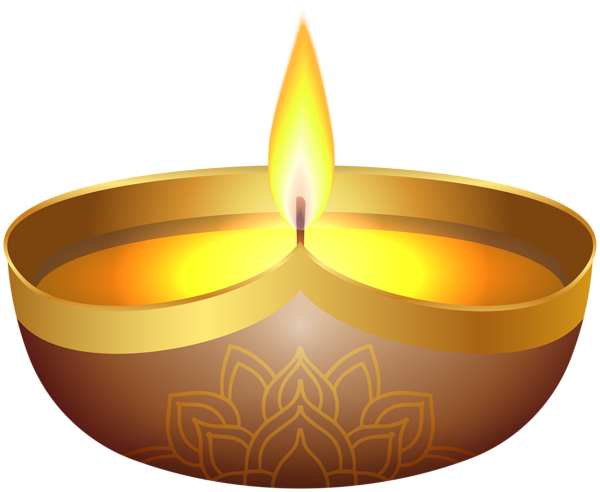 This png image - Diwali Burning Candle PNG Clipart, is available for free download