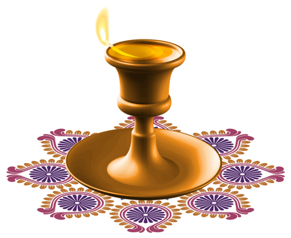 This png image - Happy Diwali Candle PNG Clipart, is available for free download