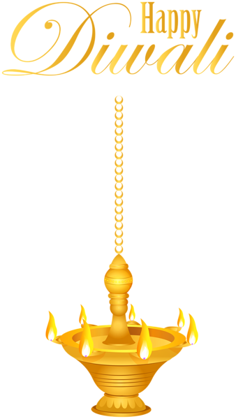 This png image - Happy Diwali Hanging Candlestick PNG Clip Art Image, is available for free download