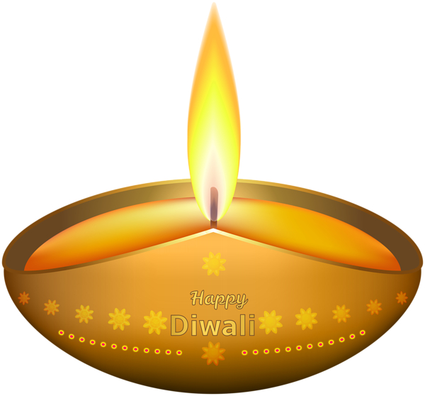This png image - Happy Diwali Lighted Candle PNG Clip Art, is available for free download
