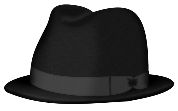 This png image - Black Fedora Hat PNG Clipart Picture, is available for free download