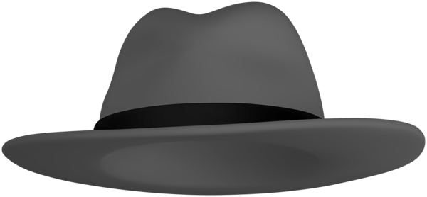 This png image - Fedora Hat Grey PNG Clipart, is available for free download