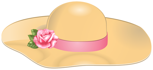 This png image - Female Hat with Rose Transparent PNG Clip Art Image, is available for free download