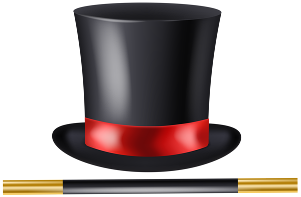 This png image - Magician Hat and Wand Transparent Clip Art, is available for free download