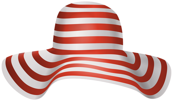 This png image - Sun Hat Red Striped PNG Clipart, is available for free download