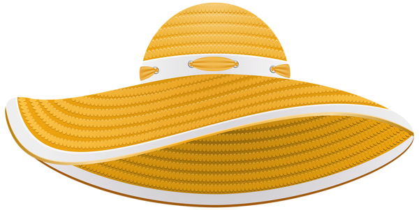 This png image - Yellow Summer Female Hat Transparent PNG Clip Art Image, is available for free download