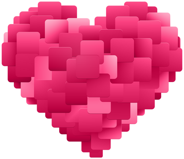 This png image - Abstract Heart Pink PNG Transparent Clipart, is available for free download