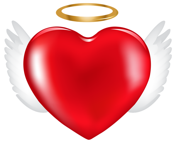 This png image - Angel Heart PNG Clip Art Image, is available for free download