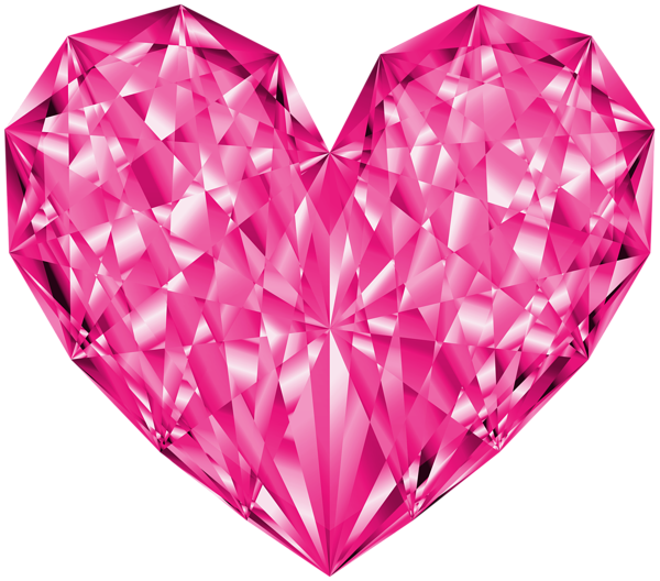 This png image - Brilliant Heart Pink Clip Art Image, is available for free download