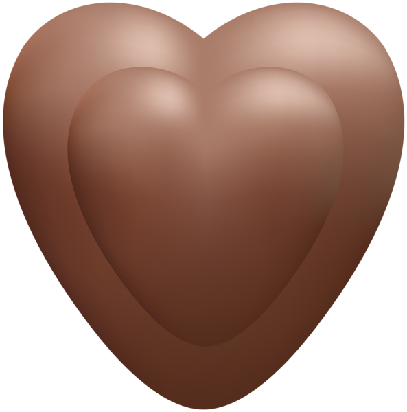 This png image - Chocolate Heart Transparent PNG Clip Art Image, is available for free download