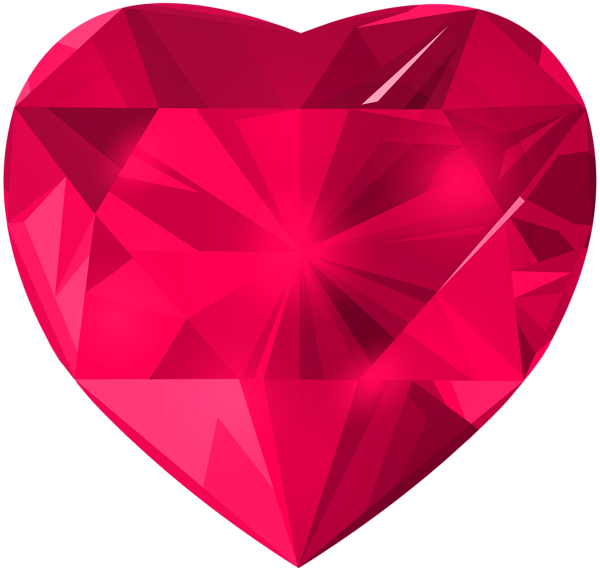 This png image - Crystal Heart Pink PNG Clipart, is available for free download