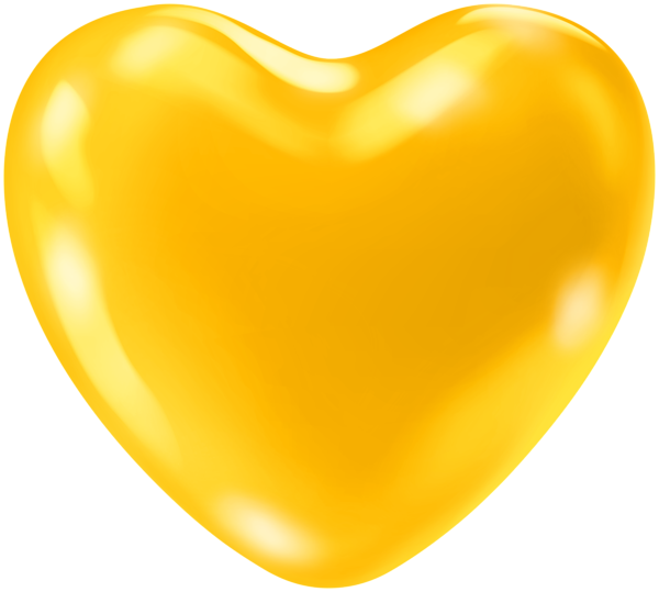 This png image - Cute Yellow Heart PNG Clipart, is available for free download